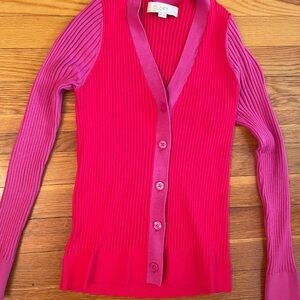LOFT Women's Vibrant Pink Cardigan